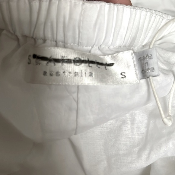 Seafolly NWOT Dunes Strapless White Jumpsuit Anthropologie SZ S Return - Picture 6 of 7